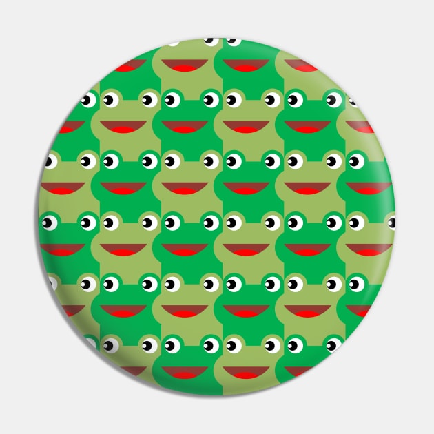 Frog Tessellation Pin by inotyler