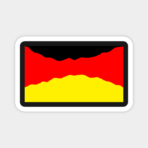 Curving German Flag Magnet by Student-Made