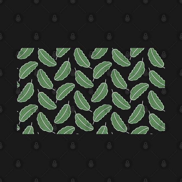 Minimalist green leaves surface design by designerMetin