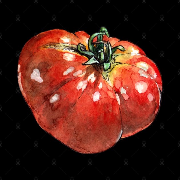 Watercolor tomato by AquarellChill