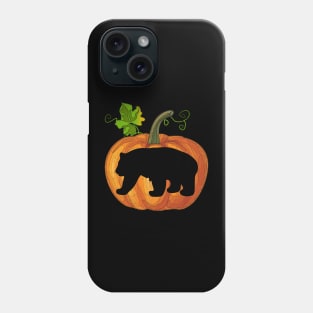 Panda bear in pumpkin Phone Case