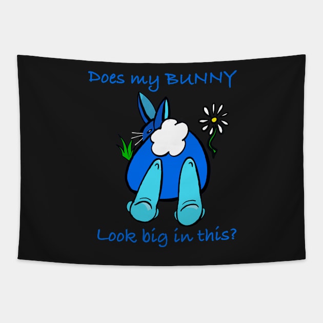 Does my bunny look big in this Tapestry by Artonmytee