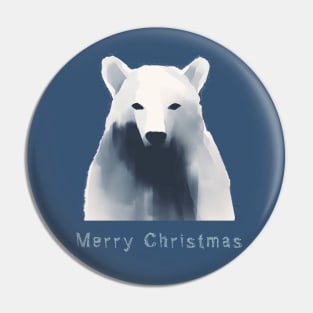 Merry Christmas bear Pin