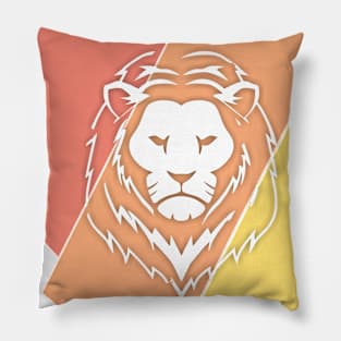 Leo color spectrum design Pillow