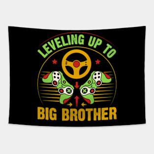 Leveling up to Big Brother 2024 funny gamer vintage Tapestry