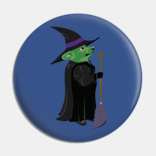 Corgi Witch Pin