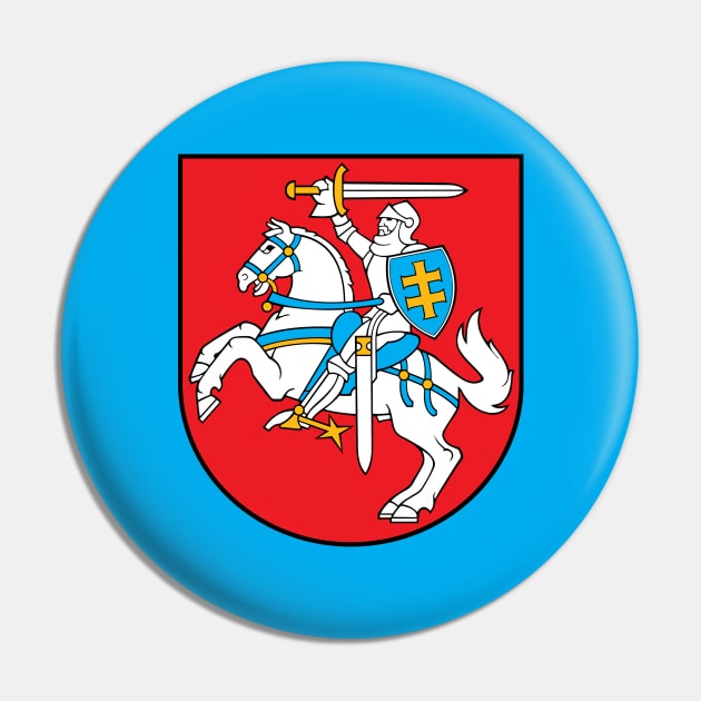 Lithuania Coat of Arms Pin by brigadeiro