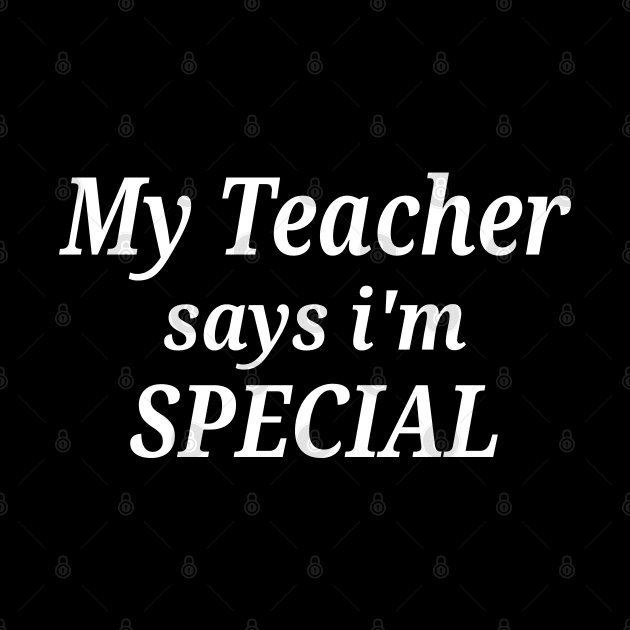 Funny My Teacher Says I'm Special by Islanr