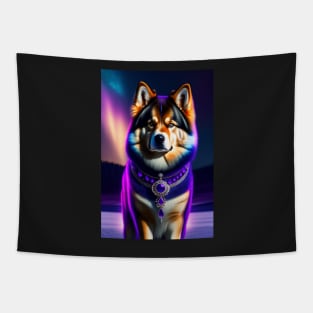 Discover the beauty of Finnish Lapphund in art form Tapestry