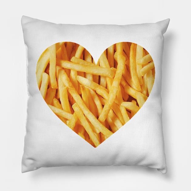 Fries Love Pillow by hunnydoll