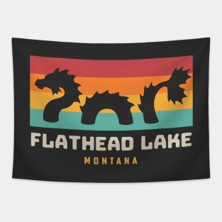 Flathead Lake Monster Montana Folklore Tapestry