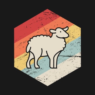 Retro Vintage Sheep Farmer Icon T-Shirt