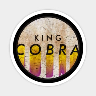 King Cobra - VINTAGE YELLOW CIRCLE Magnet