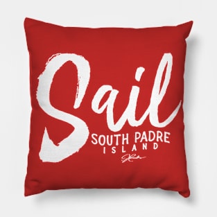 Sail South Padre Island, Texas Pillow