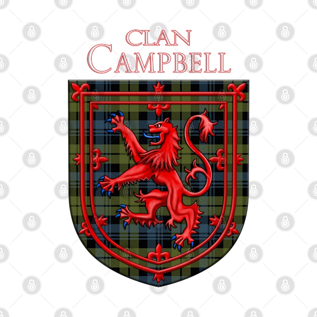 Campbell Tartan Scottish Plaid Lion Rampant by CelticFlame