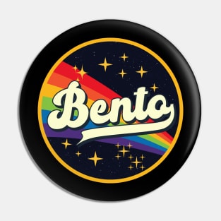 Bento // Rainbow In Space Vintage Style Pin