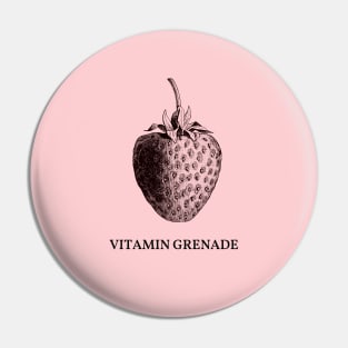 Strawberry, the Vitamin Grenade Pin