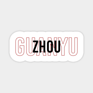 Guanyu Zhou Driver Name - 2022 Season #3 Magnet