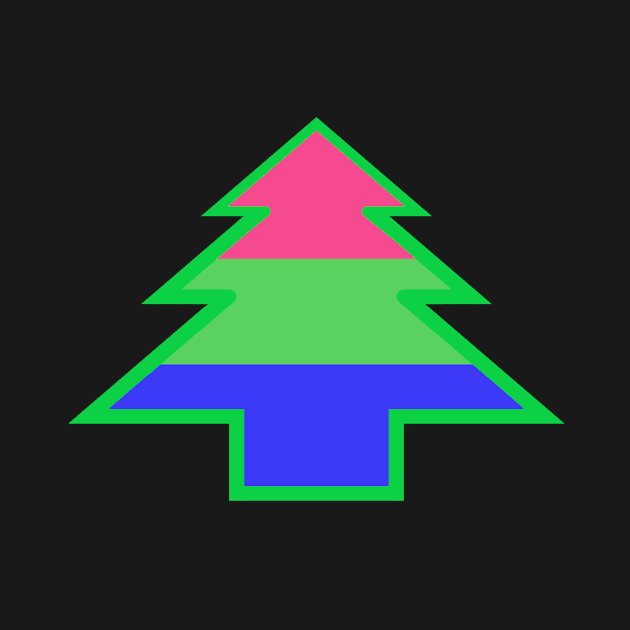 Polysexual/Polyromantic Pride: Christmas Tree by DisneyFanatic23