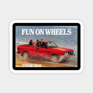 SUBARU BRAT- FUN ON WHEELS Magnet