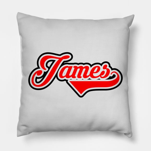 JAMES Pillow by Teebevies