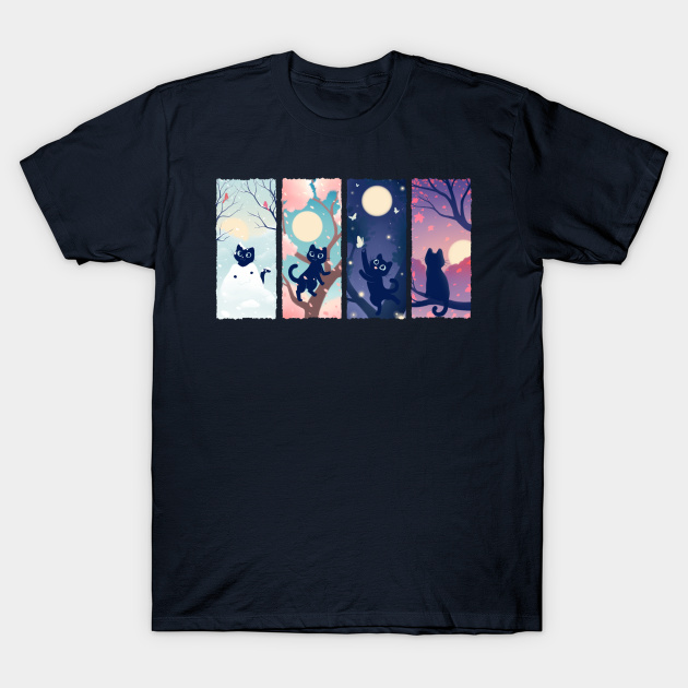 Changing Seasons - Cats - T-Shirt