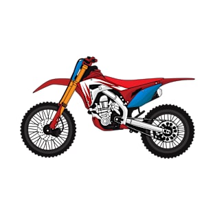 Red dirt bike motorcycle T-Shirt