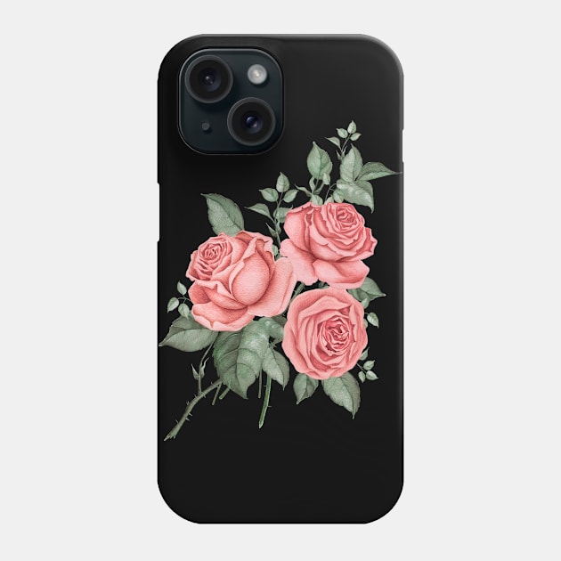 Bouquet of Roses Phone Case by PallKris