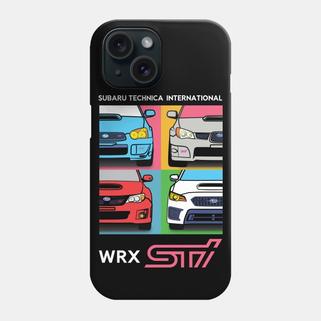 WRX STI Warhol Inspired Shirt Phone Case by bettyjane88