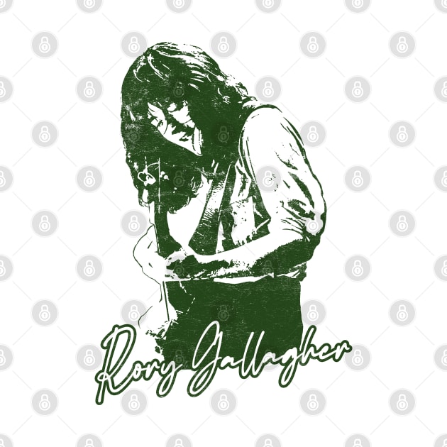 Rory Gallagher / Vintage Look Fanart Design by DankFutura