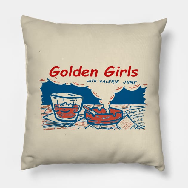 Golden Vintage Pillow by Animal Paper Art