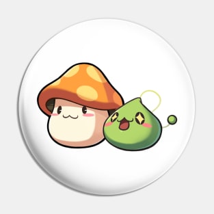 MapleStory Orange Mushroom and Slime T-Shirt Pin