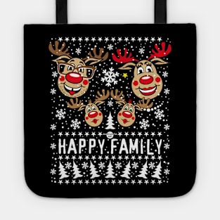 100 Reindeer Rudolph HAPPY FAMILY 2 Children Tote