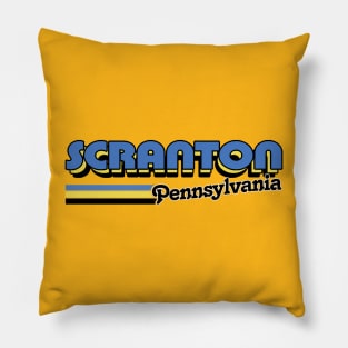 Scranton, PA ///// Retro Logo Design Pillow