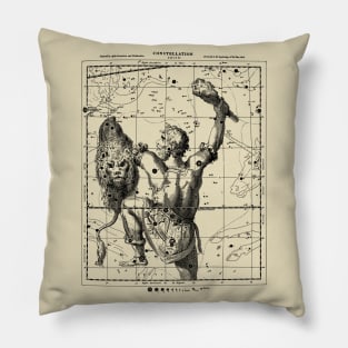 Orion Constellation Map - Aesthetic, Astronomy, Space Pillow