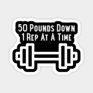 50 Pounds Down Body Transformation Weight Loss Magnet