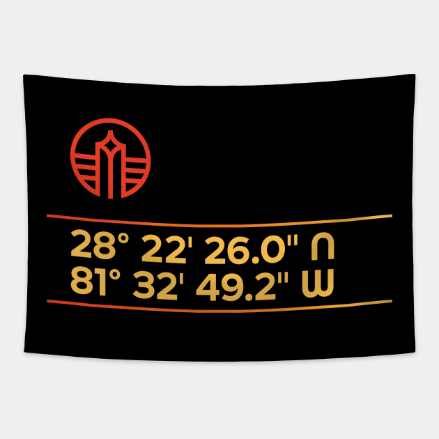 Mission Space Epcot Coordinates Tapestry by BuzzBenson