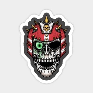 Fantasy Football Skeleton Red 2 Magnet