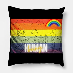 Human Being LGBTQ Pillow