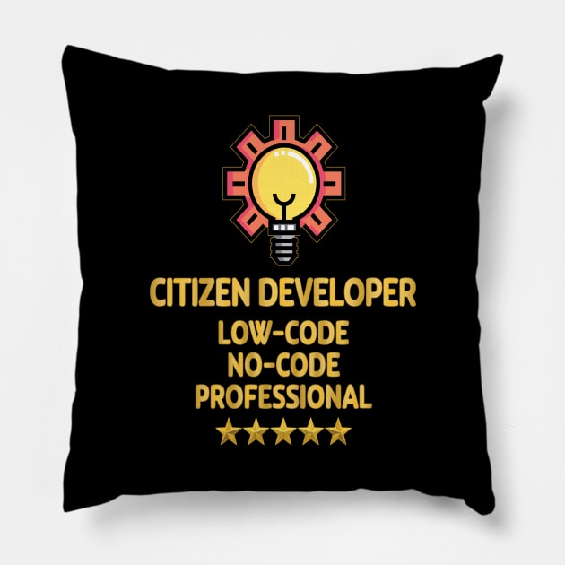 Citizen Developer Pillow by UltraQuirky