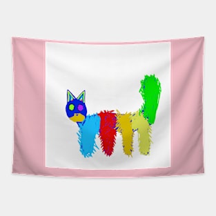 Colorful. Cat Tapestry