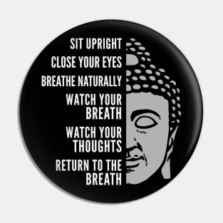 How to Meditate Step by Step Guide with Buddha Pin