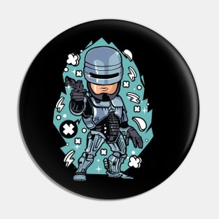 Chibi Robocop Pin