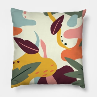 Abstract colorful tropical pattern Pillow