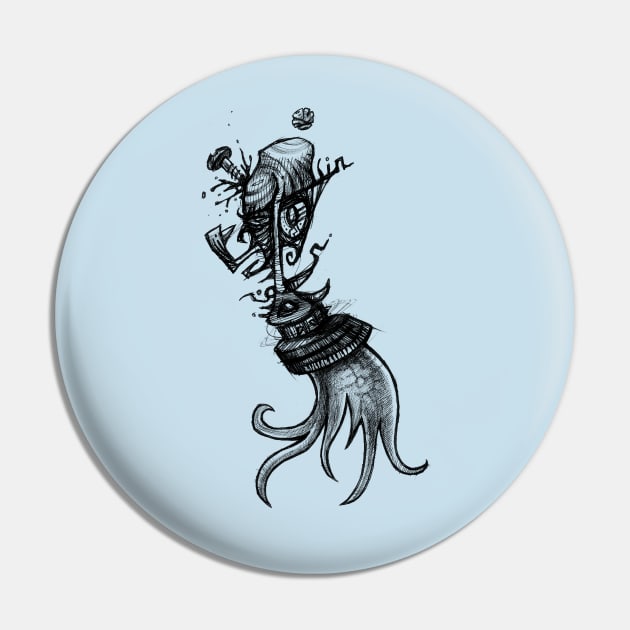 Octapus Losing Control Pin by Pounez