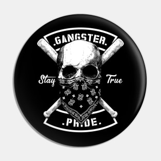 Skull gangster Pin