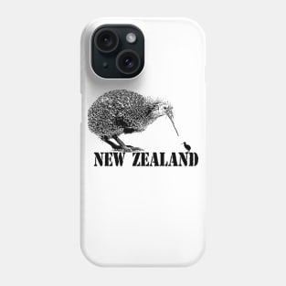 new zealand, kiwi bird Phone Case