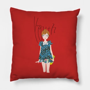 youth girl art Pillow