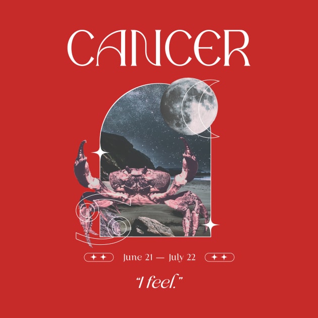 I feel Cancer Zodiac Sign by Pisceandaydreamer