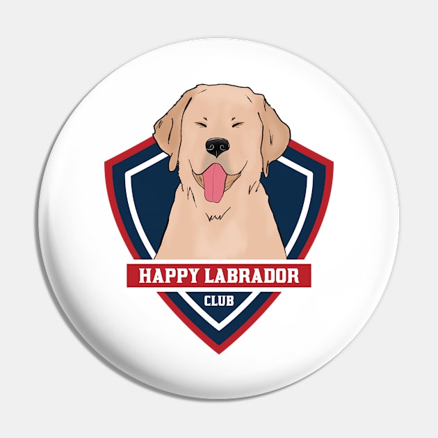 Happy Labrador Club Pin by Issacart